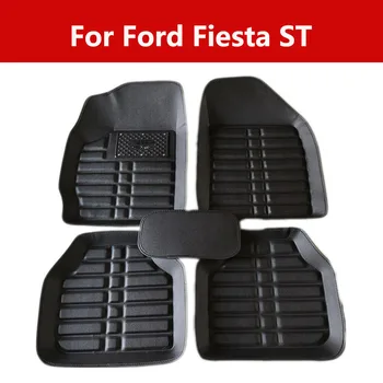 Автомобилни Постелки Auto Front Rear Case Decoration For Ford Fiesta St Carpet Floor Mats Waterproof Stain-Resistant