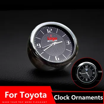 Автомобилни часовници бижута вентилационни отвори изход клип стикер лого за Land Cruiser Prado rav4 HighLander Alphard Auris аксесоари
