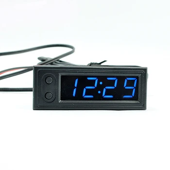 Автомобилният цифров термометър часов модул led цифров тръба електронни часовници 0.39 инча мини с термометър автомобилни часовници сам luminous
