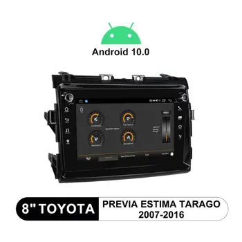 Авторадио 1 Din автомагнитола стерео Android 10 мултимедиен плеър главното устройство за Toyota Previa Estima Tarago 2007-2016 4G Carplay
