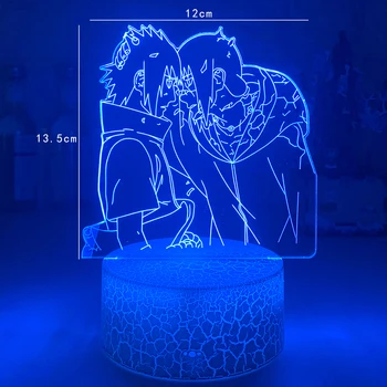 Акрилна 3d лампа Наруто Orochimaru Figure Nightlight for Kids Спалня Декор Cool Child Gift Room настолна лампа Аниме Led Night Light