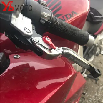 Аксесоари за мотоциклети част от CNC спирачни лостове за съединител за Honda VFR1200 F VFR 1200 2016-2017 регулируема сгъваема и плъзгаща се лост