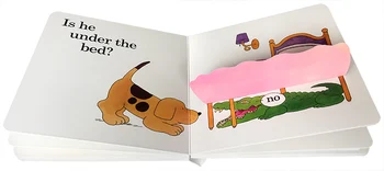 Английски език в илюстрирана книга Къде s is Spot In English Learning Memory Games Classroom Educational Toys for Children Reading Book