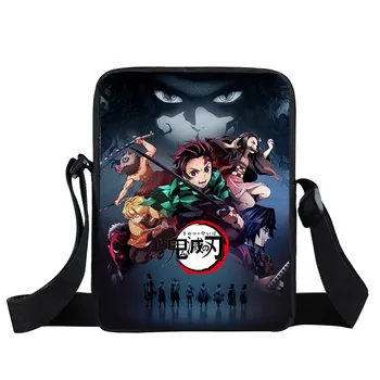 Аниме Demon Slayer Kimetsu No Yaiba mini messenger bag Nezuko Tanjirou cross bag момичета тийнейджър чанти за рамо
