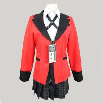 Аниме Kakegurui Cosplay Figure Yomotsuki Runa Cosplay Costume JK School Girls Uniform Hoodie Halloween Dress For Women