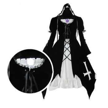 Аниме Rozen Maiden cosplay костюм Suigintou Mercury Lampe cosplay костюми бархатное рокля пълен комплект