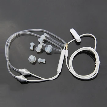 Антирадиационные binaural слушалки стерео слушалки с микрофон универсален 3,5 mm шумоподавляющие въздушни тръби акустични слушалки