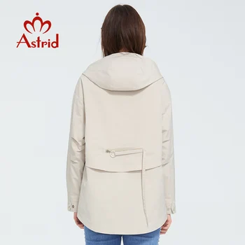 Астрид 2020 новата пролетна мода къси палта с качулка високо качество на градската жена връхни дрехи тенденция свободни тънък слой ZS-3088