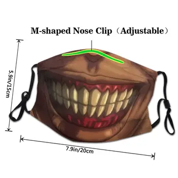 Атака на Титан аниме, манга за многократна употреба устата маска за лице против вятър прахоустойчив зимен защитен калъф респиратор за мъже жени