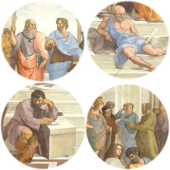 Афинская училище Рафаел известната възпроизвеждане на картини с маслени бои върху платно, постери и надписи на стената художествени картини за декорация на дома