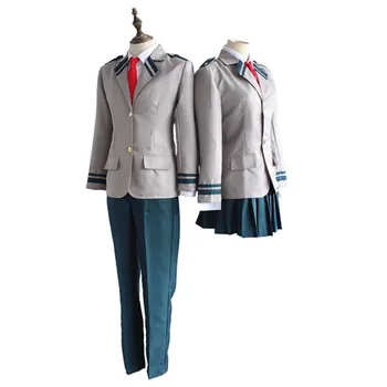 Баззеры страна но героят Academia Asui Yaoyorozu Momo училищни униформи Моят герой Academic OCHACO URARAKA Midoriya Izuku cosplay костюм