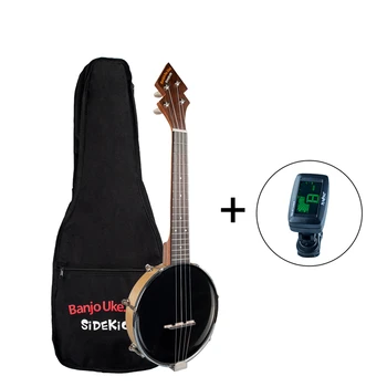Банджо ukulele концерт със затворена чанта твърдо тяло с тунер за Начинаещи Kit