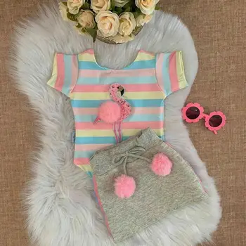 Бебе Baby Girl Детски летни дрехи плюшено топка тениска топ пола комплект дрехи