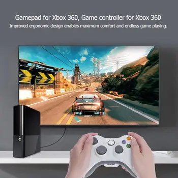 Безжичен гейм контролер gampad Bluetooth gamepads игрална конзола Xbox 360 на Microsoft за Xbox 360 Slim PC или лаптоп windows