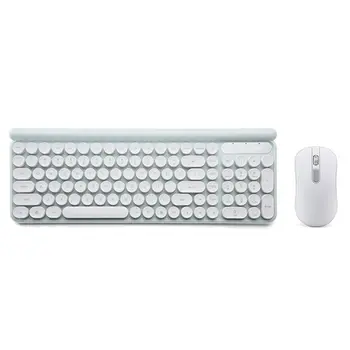 Безжична клавиатура и мишка комплект акумулаторна тиха компютърна клавиатура мишка