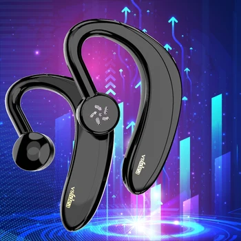 Безжична стерео подвесная ушна бизнес-слушалки без затычек за уши не звукоизолирани слушалки Bluetooth голяма батерия водоустойчив спорт