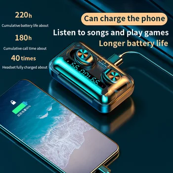 Безжични слушалки Bluetooth True Wireless слушалки TWS Хендсфри слот слушалки за iphone слушалки аудио слушалки за телефон