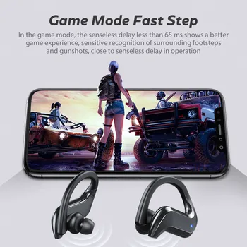 Безжични слушалки Bluetooth слушалки намаляване на шума TWS спортна водоустойчива слушалки 9D безжични стерео слушалки с микрофон