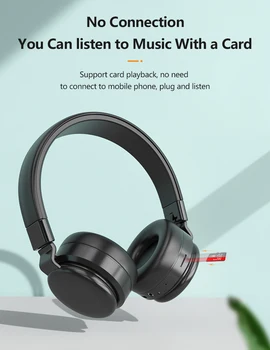 Безжични спортни Bluetooth слушалки R10 над ухото бас стерео Bluetooth 5.0 слушалки с микрофон сгъваеми слушалки подкрепа TF карта MP3 плейър