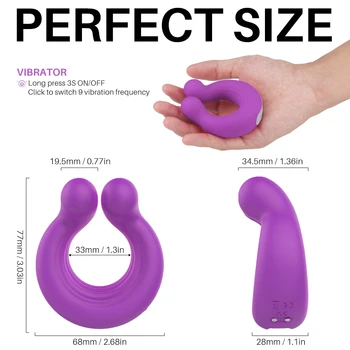 Безжично дистанционно вибрираща пенис масажор пръстен, пръстен петел вибратор и стимулатор за клитора секс-играчки за двойки пенис забавяне на еякулацията