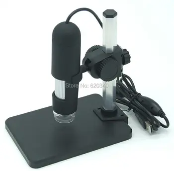 Безплатна доставка 1000x USB Цифров микроскоп + притежателя(нов) 8-led ендоскоп с измерване на софтуера usb микроскоп + пинсети