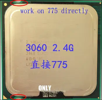 безплатна доставка 3060 Desktop ПРОЦЕСОР Xeon Processor 3060 (4m Cache, 2.40 GHz, 1066 MHz FSB) драскотини парчета