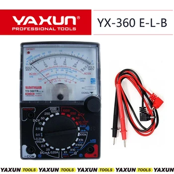 безплатна доставка YX-360E-L-B показалеца мултицет аналогов метър с жужжанием AC DC Volt Ohm ток тестване на електрически мулти тестер