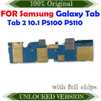 Безплатна доставка оригинална за Samsung Galaxy Tab 2 10.1 P5100 3G P5110 WIFI дънна платка EU версия логическа такса с чипове Plate LBS