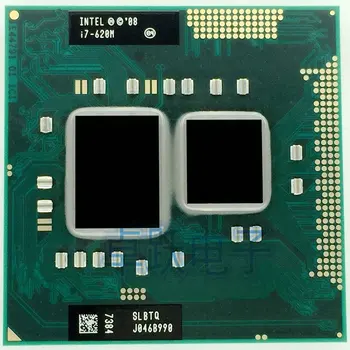 Безплатна доставка оригиналния Cpu Intel Core I7-620m процесор 4M/2.66 GHz/3333 MHz/двуядрен лаптоп процесор I7-620M съвместим HM57 HM55
