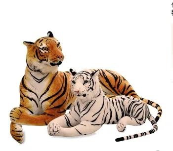 Безплатна доставка реалистични Тигър плюшени меки играчки, меки животни моделиране Тигър кукла на децата подаръци за Рожден Ден