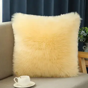Бели декоративни калъфки за възглавници 40x40 плюшени калъфки за седалките на дивана декоративни вода за измиване мека калъфка за възглавница Home Decor