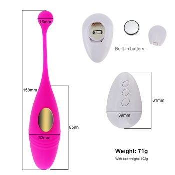 Бикини безжично дистанционно управление вибратори бикини Вибрираща яйце носене вибратор вибратор G Spot клитора възрастни секс играчки за жени