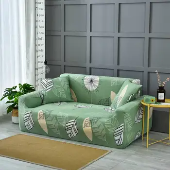 Билката зелен диван калъфи за мека мебел с високо качество на секционни диван калъф за хола популярен с възглавница ъглов диван калъф