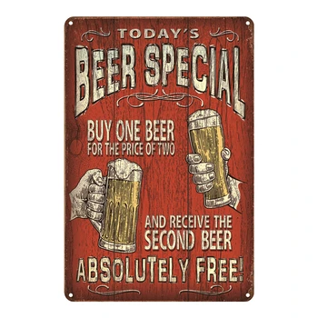 Бирария знак Vintage Смешни Home Pub Bar Decor метални табели лидице знак