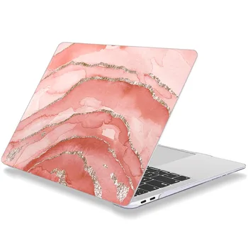 Блестящо розово злато акварел модел на калъф за преносим компютър MacBook Air 11.6 12 13.3 Retina New Pro 15.4 16 inch Cover shell