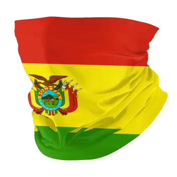 Боливийский флаг лицето шал с филтър 2 броя многоцелеви забрадка лента за глава, маска за езда
