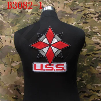 Бродерия кръпка на Umbrella Corporation U. S. S лого голяма задната част на корпуса B3081 и B3082