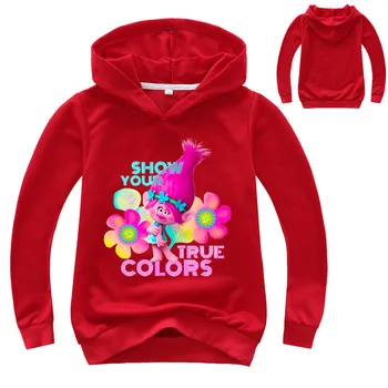 бутик за детски дрехи тролове пролет и есен пуловер момчета качулки мультяшные герои момичета пуловер момчета дрехи