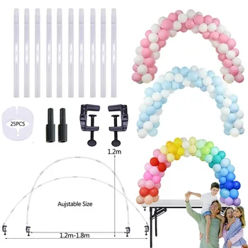 Бутилки аксесоари 1 комплект балони стойка държач колона нож балон арка балон верига рожден ден на Baby shower Сватба парти за доставка