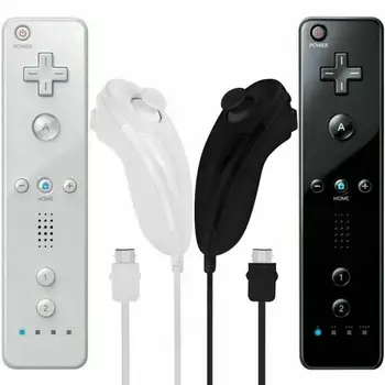 Вграден на движение безжично дистанционно управление Nunchuck Controller за Nintendo Wii /Wii U UK с 3D Балансьор 360° High Precision