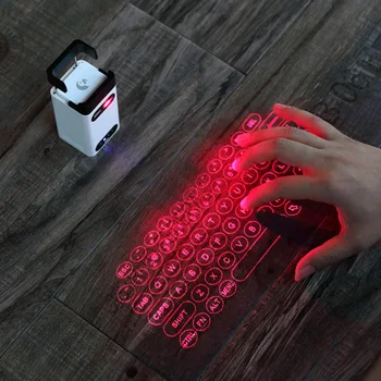 Виртуалната лазерна клавиатура Bluetooth безжична Проекционная клавиатура за преносим компютър на телефона pad лаптоп с мишката функция hot