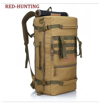 Високо качество на 60L нов военен тактически раница къмпинг чанти катерене Чанта мъжки туризъм раница за пътуване раница