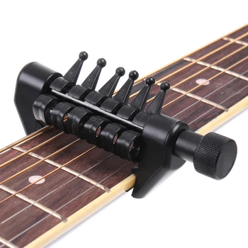 Високо качество на Black Flanger Flexi преносим алтернативен тунинг китара Capo поддръжка на различни промени на настройките