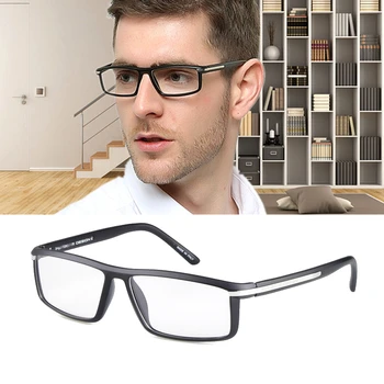 Високо качество на правоъгълник TR90 очила рамка за мъже, жени, унисекс прозрачни очила късогледство оптични очила oculos де Грау