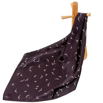 Висококачествен чист копринен шал дамски кърпа женски шал за коса ТОП женски естествена коприна квадратна врата забрадка за жените Чайка