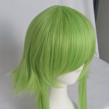 Вокалоид ж cosplay перуки резултати при висока температура влакна синтетични косми зелени права коса + безплатна перука net