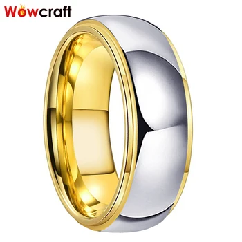 Волфрам годежни пръстени дамски бижута от злато мъжки волфрам карбид група годишнина 6/8 мм пара пръстен потопени край comfort Fit