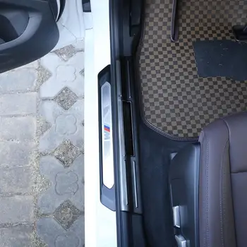 Вратата изтощение на прага на защитна плоча Капак за BMW 2018 X3 G01 вграден праг бар Титан Марка покритие от неръждаема стомана аксесоари