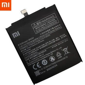 Въведете Mi оригиналната телефонна батерия BN34 за Xiaomi Redmi 5А 5.0 