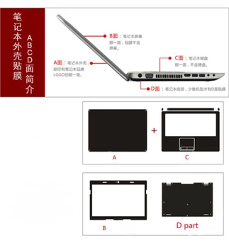 Въглеродни влакна лаптоп стикер стикер на кожата капак протектор за HP Omen 15 (2019) 15-DH0006TH 15.6
